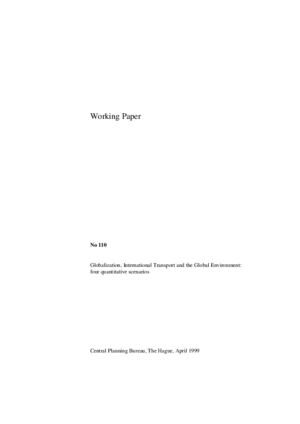 Globalization, international transport and the global environment: four quantitative scenarios