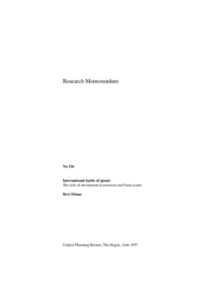 International battle of giants; the role of investment in research and fixed assets