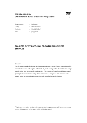 Sources of structural growth in business services