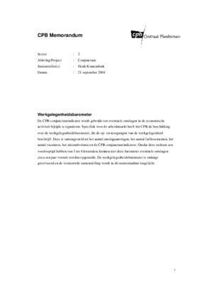 Werkgelegenheidsbarometer