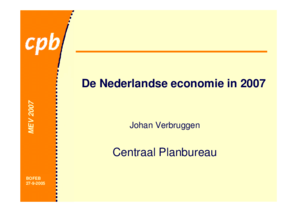 Presentatie 'MEV 2007'