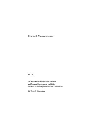 On the relationship between inflation and nominal government liabilities; the role of the independence of the Central Bank