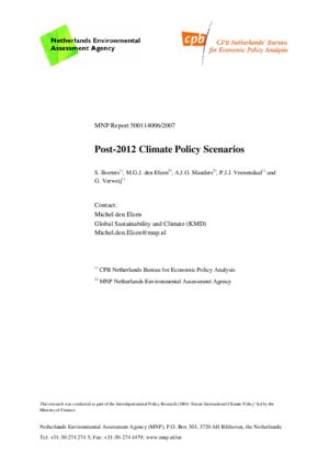 Post-2012 climate policy scenarios