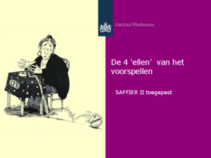 Presentatie "De 4 'ellen' van het voorspellen: SAFFIER II"