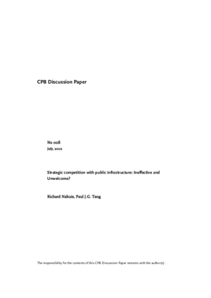 Strategic competition with public infrastructure; ineffective and unwelcome?