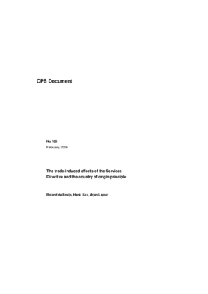 The trade-induced effects of the Services Directive and the country of origin principle