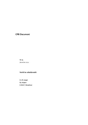 Verlof en arbeidsmarkt