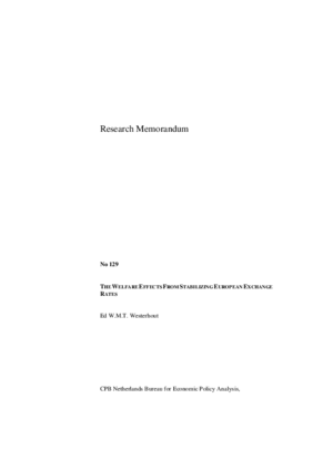 The welfare effects from stabilizing European exchange rates