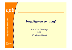 Presentatie 'Zorguitaven een zorg?'